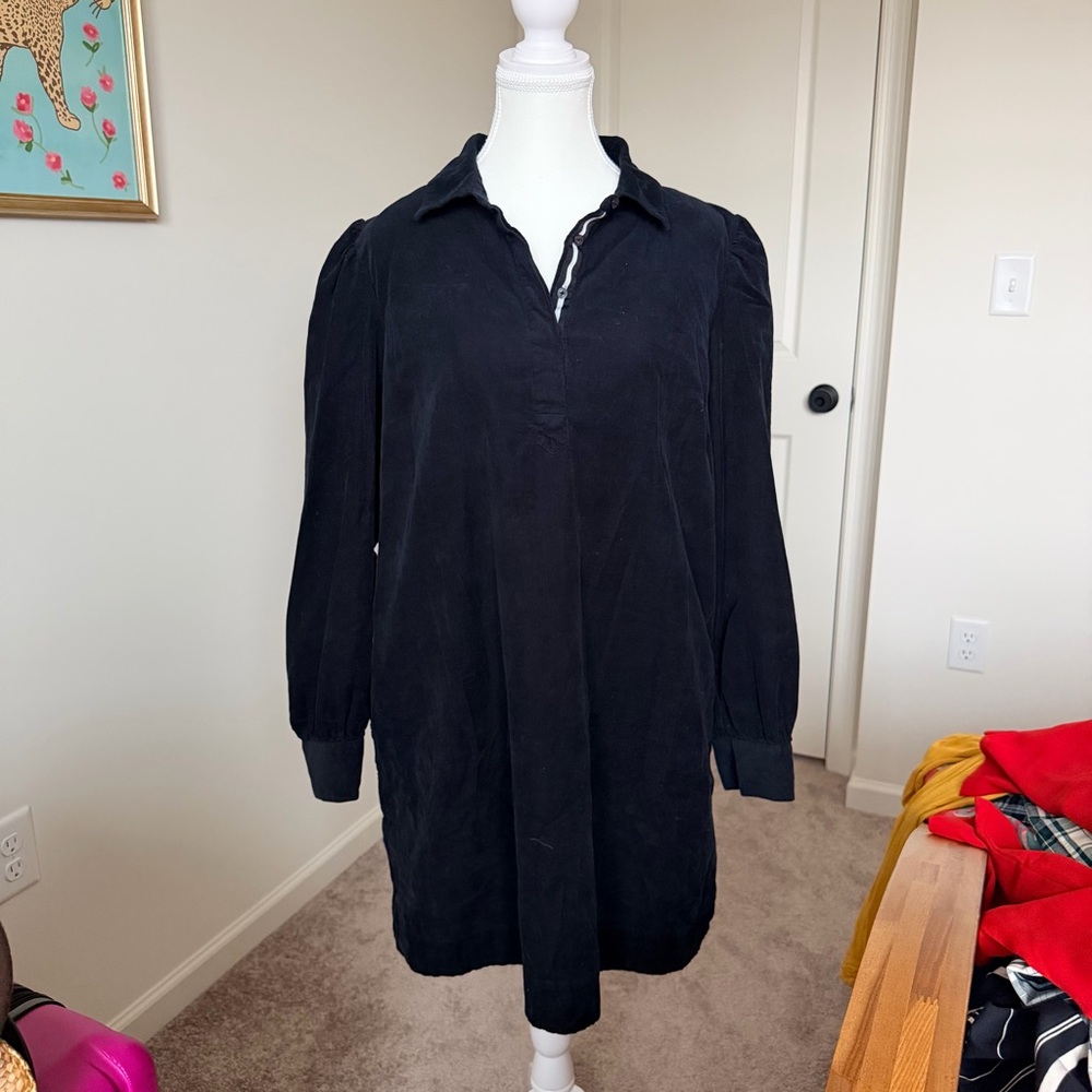 Vineyard Vines Black Long Sleeve Dress